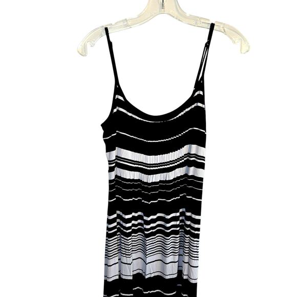 Calvin Klein 4 Black White Long Women's Sleeveless Sun Dress Miss Size Small S - Picture 2 of 7